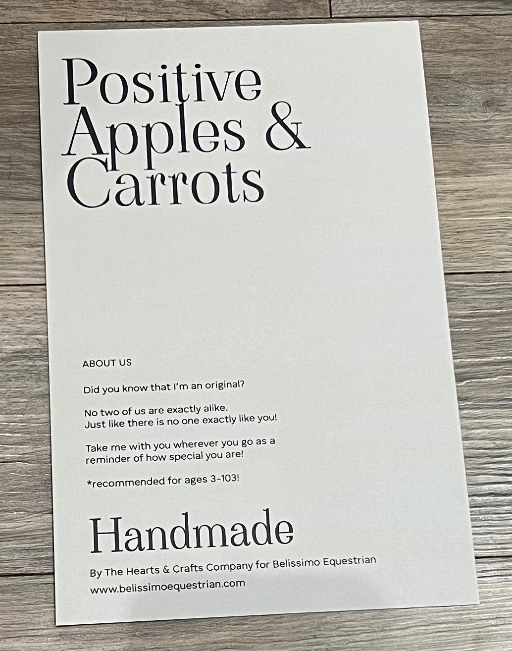 Positive Apples & Carrots